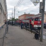 Пожар в ТГТУ у ТРЦ «РИО»